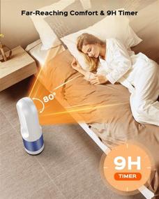 img 2 attached to Portable Electric Overheat Protection Oscillating Heating, Cooling & Air Quality