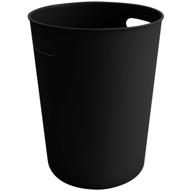 eilramir small round plastic 🗑️ wastebasket: efficient garbage container bin (black, single) logo