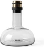 🍷 smoke/brass wine breather carafe for menu logo