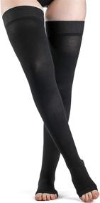 img 4 attached to SIGVARIS DYNAVEN Thigh Highs Grip Top 20 30MmHg Sports & Fitness and Team Sports