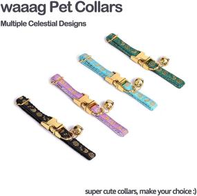 img 3 attached to 🌙 WAAAG Pet Celestial Collars - Choose from Multiple Designs: Moon, Stars, Suns - Perfect Dog Collar, Cat Collar, or Hound Collar