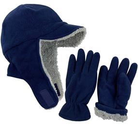 img 4 attached to Stay Warm with NIce Caps Double Layered Gloves - Essential Boys' Accessories for Cold Weather