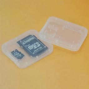img 1 attached to 📸 AKOAK Пластиковый футляр для карт памяти: Держите и организуйте SD, SDHC и Micro SD карты эффективно