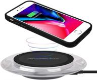 🔌 angeliox qi wireless charger pad with receiver case for iphone 7/6s/6, fast cordless charging mat for iphone xs max/x and qi-enabled phones logo