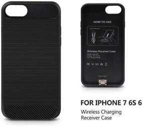 img 1 attached to 🔌 ANGELIOX Qi Wireless Charger Pad with Receiver Case for iPhone 7/6s/6, Fast Cordless Charging Mat for iPhone Xs Max/X and Qi-Enabled Phones