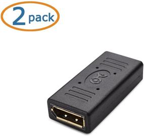 img 2 attached to 💻 Кабельные навыки 2-пакет DisplayPort к DisplayPort Женский соединитель: удобное расширение для бесшовных соединений дисплея