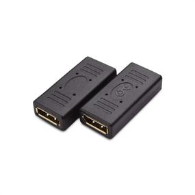 img 3 attached to 💻 Кабельные навыки 2-пакет DisplayPort к DisplayPort Женский соединитель: удобное расширение для бесшовных соединений дисплея