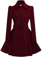 foremode breasted mid long dresses outwear women's clothing in coats, jackets & vests logo