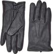 touchpoint stretch lambskin leather gloves l logo