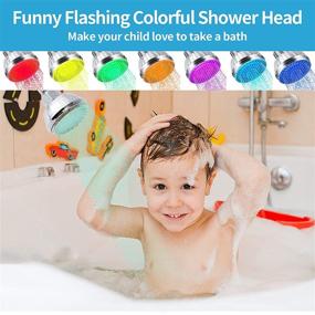 img 2 attached to 🚿 Color-Changing LED Shower Head | Battery-Free, High Pressure Water Flow | Ultra-Quiet | Angle-Adjustable | Ideal for Kids and Adults | Bathroom Glow Experience