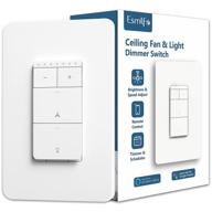 🔧 smart ceiling fan speed control and dimmer light switch combination - wi-fi enabled, single pole switch for fan speed control, compatible with alexa/google assistant, schedule, remote control, requires neutral wire логотип