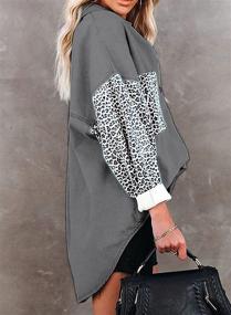 img 1 attached to 👩 Happy Sailed Oversized Splicing Boyfriend Women's Coats, Jackets & Vests: Trendy and Comfortable Styles