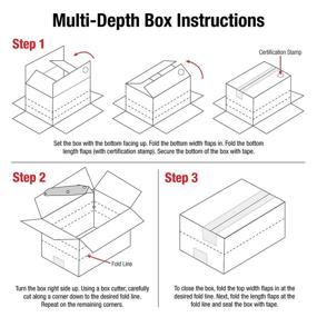 img 2 attached to 📦 Aviditi MD181812 Multi-Depth Corrugated Length Box