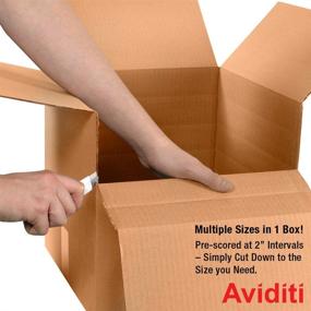 img 3 attached to 📦 Aviditi MD181812 Multi-Depth Corrugated Length Box