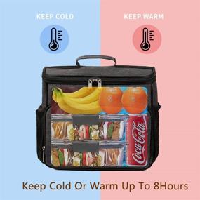 img 1 attached to 🥪 Premium Insulated Lunch Boxes for Adults – Heavy-Duty Freezable Lunch Bags for Men and Women, Ideal for Work – Large Hard Lunch Pail as a Thermal Thermos Tote Cooler
