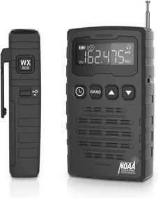 img 4 attached to 📻 AM FM Portable Radio with Superior Reception, Large LCD Screen, Auto-Scan, SOS Alarm, Sleep Timer, and Headphone Jack - Ideal for Home and Outdoor Use (Black)