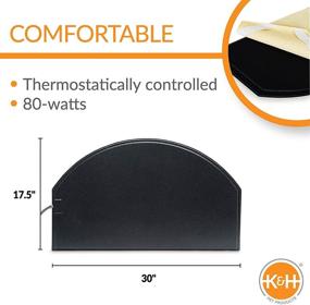 img 3 attached to ❄️ Stay Warm, Cozy, and Safe with K&amp;H PET PRODUCTS Lectro-Kennel Igloo-Style Heated Pad