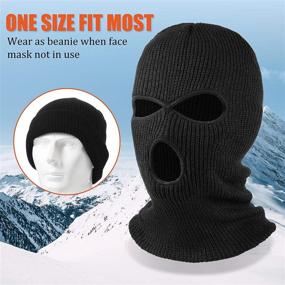 img 3 attached to 🧣 Stay Warm and Protected: 6 Pieces Beanie Face Covering Winter Balaclava for Outdoor Sports