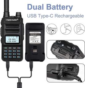 img 3 attached to TD-H5 GMRS Radio with 4pcs 1500mah Batteries - 5W Long Range Two Way Radio for Adults, GMRS Repeater Capable, with Dual Band Scanning Receiver and Programming Cable (2 Pack) from TIDRADIO.