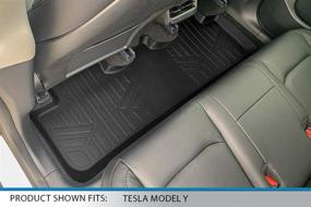 img 1 attached to 🚘 SMARTLINER SA0529/B0529 All-Weather Custom Fit Black Floor Mat Liner Set for 2020-2021 Tesla Model Y