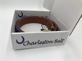 img 3 attached to Handcrafted Palmetto Needlepoint 👔 Men's Accessories: Charleston Belt Collection