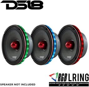 img 1 attached to 🔊 DS18 LRING10 - Влагозащищенное LED-кольцо для динамика диаметром 10 дюймов с широким выбором цветов, используя модуль RGB или установку одного цвета.