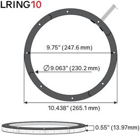 img 2 attached to 🔊 DS18 LRING10 - Влагозащищенное LED-кольцо для динамика диаметром 10 дюймов с широким выбором цветов, используя модуль RGB или установку одного цвета.