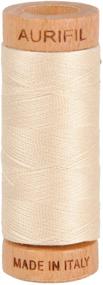 img 1 attached to 🧵 Aurifil 80wt Egyptian Cotton Thread, 306 Yards (280 Meters) - Light Beige (#2310)