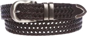 img 2 attached to 👔 Braided Leather Dress Lacing Black: Men's Accessory Belts that Exude Elegance and Style