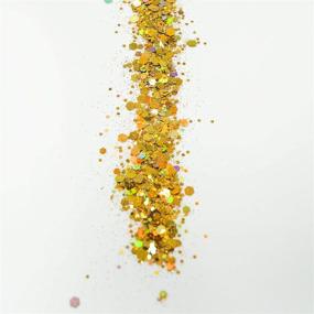 img 3 attached to ✨ VLKYRI 16g Gold Chunky Holographic Craft Glitter: Versatile Sparkle for Arts, Crafts, Resin, Raves, Festivals, Decor, Weddings & More!