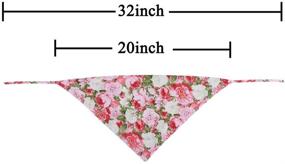 img 1 attached to 🐶 Adorable Valentine's Day Dog Bandana: Reversible Triangle Bibs Scarf Accessories for Dogs Cats Pets