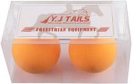 🐴 y.j tails equine ear plugs - reusable foam ball for blocking noise, soft and comfortable horse earplugs логотип