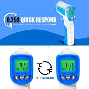 img 3 attached to INFURIDER Non-Contact Infrared Thermometer -58-716ºF, Digital Laser Temperature Gun for Fast Readings DS=12:1 with LCD Backlight and Data Storage