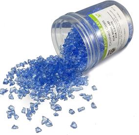 img 3 attached to 💎 Crushed Glass for Crafts – 0.89 Lb Jar of Washable Light Blue Natural Glass Kulort Decoration, Ideal for Resin Art and Crystal Glass Projects