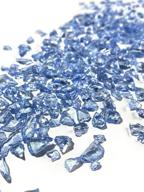 💎 crushed glass for crafts – 0.89 lb jar of washable light blue natural glass kulort decoration, ideal for resin art and crystal glass projects logo