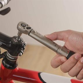 img 3 attached to 🚴 Bikehand Bicycle Torque Wrench Allen Key Tools Socket Set Kit 2-24Nm - Small Adjustable 1/4 Inch Driver