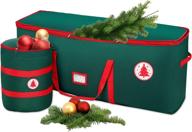 🎄 nvrgiup large christmas tree storage bag: waterproof, tear-proof & durable - fits up to 7.5 ft artificial disassembled trees with sleek dual zipper & handles - holiday xmas bags box for long-lasting use logo