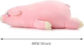 img 2 attached to Lazada Kids Pink Pig Plush Stuffed Animal Pillow - 16 Inches