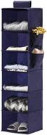 maximize closet space with youdenova 6-shelf hanging closet organizer in purple logo