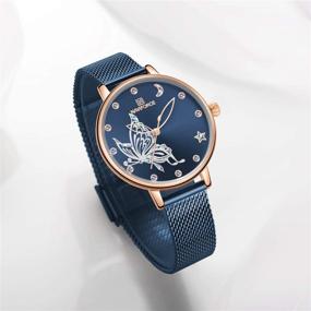 img 2 attached to NAVIFORCE Women's Fashion Waterproof Analog Luxury Wristwatch with Unique Face Design - Casual Dress Watches for Ladies