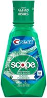 crest 40mm classic mouthwash original formula, 250 ml: freshen breath & enhance oral hygiene logo