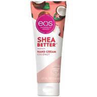 🥥 eos shea better hand cream - coconut, natural shea butter hand lotion and skin care, 24 hour hydration with shea butter & oil, 2.5 oz" - "eos shea better hand cream - coconut, natural shea butter hand lotion, 24 hour hydration, 2.5 oz logo