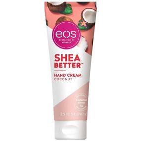 img 4 attached to 🥥 eos Shea Better Hand Cream - Coconut, Natural Shea Butter Hand Lotion and Skin Care, 24 Hour Hydration with Shea Butter & Oil, 2.5 oz" - "eos Shea Better Hand Cream - Coconut, Natural Shea Butter Hand Lotion, 24 Hour Hydration, 2.5 oz