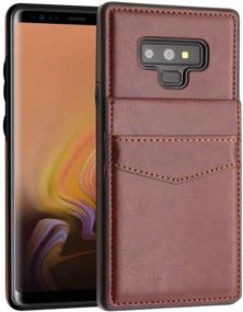 img 3 attached to 📱 LakiBeibi Galaxy Note 9 Wallet Case - Premium Leather Protective Cover (Brown)