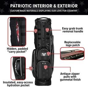 img 1 attached to 🏌️ Subtle Patriot Covert 15: Ultimate Golf Stand Bag with Top-of-the-Line Features and 9 Functional Pockets