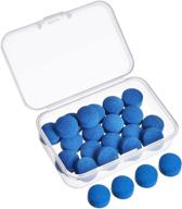 🎱 gejoy 20 pieces cue tips 13 mm: premium pool billiard cue tips replacement kit with storage box - ideal for pool cues and snooker, in stylish blue logo