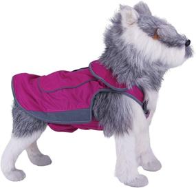 img 4 attached to Stay Warm and Protected on Outdoor Adventures: ThinkPet Waterproof Reflective Dog Jacket - Size L (Pink)