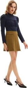 img 1 attached to Waist Split Skirt Womens Suede Women's Clothing