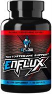 🌿 eflow nutrition enflux natural testosterone support - boost lean body mass for men and women with ksm-66 ashwagandha - fenugreek, dim, longjack & astragin: 90 capsules logo