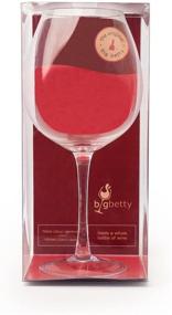 img 4 attached to XL Premium Jumbo Wine Glass - Big Betty - Holds 750ml, Perfect for Entire Wine Bottle